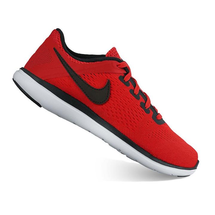 Nike Flex 2016 Rn Grade School Boys' Running Shoes, Boy's, Size: 6, Red