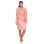 Women's Le Suit Ruffle Sateen Jacket & Skirt Suit, Size: 14, Light Red