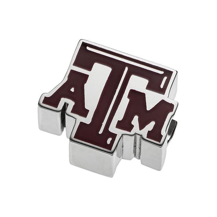 Logoart Sterling Silver Texas A & M Aggies Bead, Women's, Multicolor