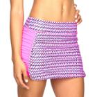 Women's Colosseum Sidewinder Ruched Tennis Skort, Size: Xl, Brt Pink