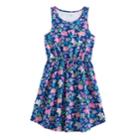 Girls 7-16 So&reg; Chest Pocket Patterned Dress, Size: S/7-8, Dark Blue