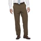 Men's Croft & Barrow&reg; True Comfort 4-way Stretch Classic-fit Flat-front Dress Pants, Size: 38x34, Brown Oth