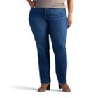 Plus Size Lee Giselle Straight-leg Jeans, Women's, Size: 22 - Regular, Blue