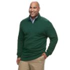 Big & Tall Izod Advantage Sportflex Classic-fit Performance Stretch Fleece Quarter-zip Pullover, Men's, Size: Xl Tall, Brt Green