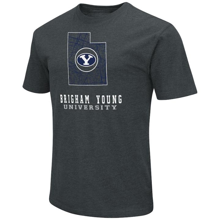 Men's Byu Cougars State Tee, Size: Medium, Blue (navy)