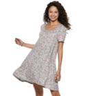 Juniors' So&reg; Crisscross Back Swing Dress, Teens, Size: Small, Med Grey