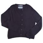 Girls 4-6x French Toast School Uniform Cardigan, Girl's, Size: 6-6x, Blue (navy)