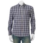 Men's Sonoma Goods For Life&trade; Poplin Button-down Shirt, Size: Small, Dark Blue
