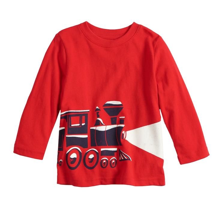Baby Boy Jumping Beans&reg; Softest Graphic Tee, Size: 12 Months, Med Red