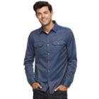 Men's Apt. 9&reg; Slim-fit Flex Stretch Button-down Shirt, Size: Xlg Slim, Blue
