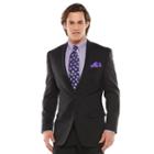 Men's Chaps Black Label Classic-fit Black Wool-blend Stretch Suit Jacket, Size: 44 Long