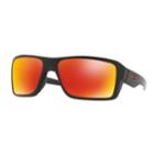 Oakley Double Edge Oo9380 66mm Rectangle Prizm Ruby Polarized Sunglasses, Women's, Black