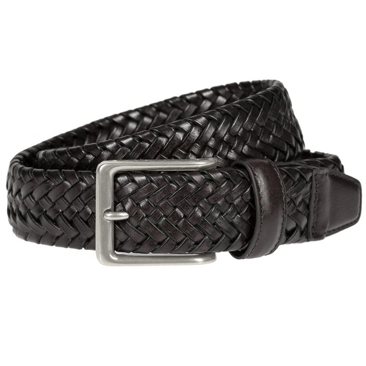 Men's Lee Stretch Braided Belt, Size: Medium, Black