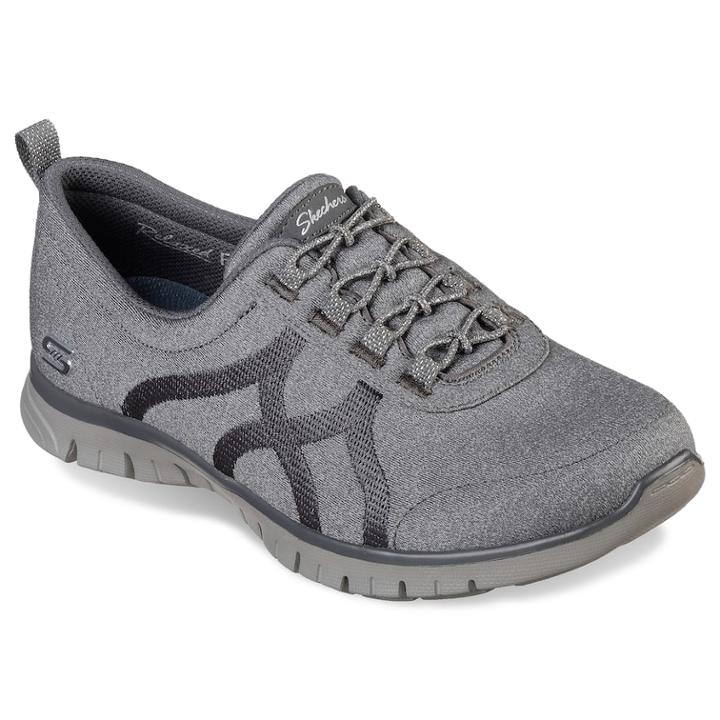 Skechers Relaxed Fit Ez Flex Renew Women's Slip-on Shoes, Size: 8, Dark Grey