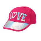Girls 4-16 Capelli Love Baseball Hat, Girl's, Dark Pink