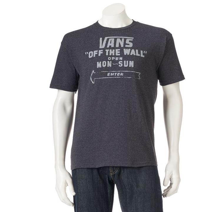 Men's Vans Enter Tee, Size: Xl, Black