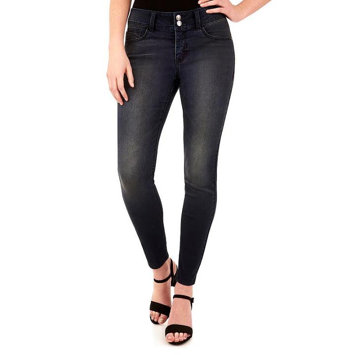 Women's Angels Curvy Fit Skinny Jeans, Size: 14, Ovrfl Oth