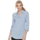 Women's Sonoma Goods For Life&trade; Tunic Shirt, Size: Xxl, Light Blue
