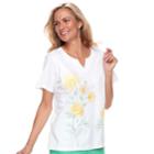 Women's Alfred Dunner Studio Floral Embroidery Top, Size: Large
