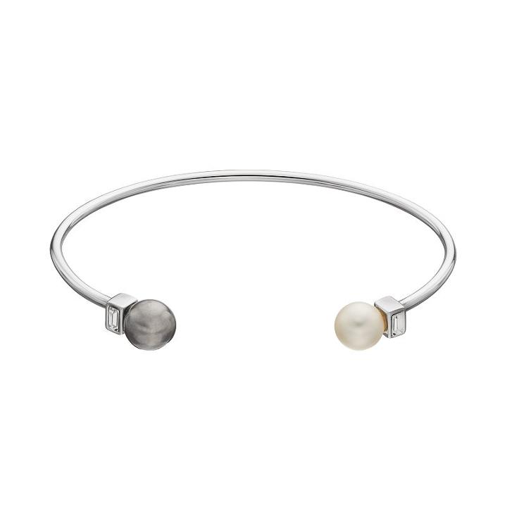 Simply Vera Vera Wang Simulated Pearl Cuff Bracelet With Swarovski Crystals, Women's, White