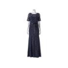 Women's 1 By 8 Scroll Lace Evening Gown, Size: 6, Silver