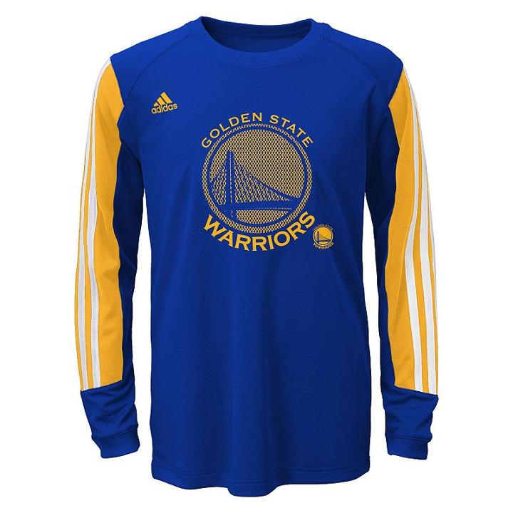 Boys 4-7 Adidas Golden State Warriors Prestige Climalite Tee, Boy's, Size: Large, Blue (navy)