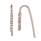 Lc Lauren Conrad Pave Stick Nickel Free Threader Earrings, Women's, Brt Pink