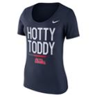 Women's Nike Ole Miss Rebels Local Spirit Tee, Size: Large, Blue (navy)