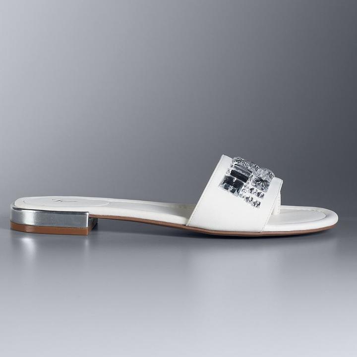 Simply Vera Vera Wang Hellen Women's Sandals, Size: 10, White