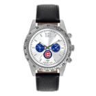 Game Time, Men's Chicago Cubs Letterman Watch, Black
