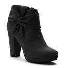 Lc Lauren Conrad Moonflower Women's Ankle Boots, Size: 10, Black