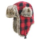 Boys Igloo Buffalo Check Trapper Hat, Size: Medium/large, Red Buffalo Plaid