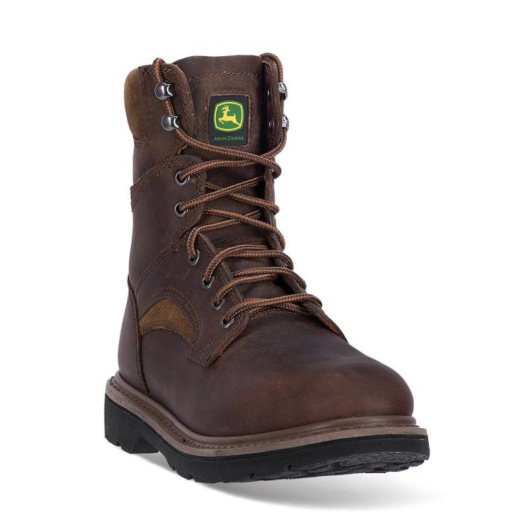John Deere Men's Lace-up Work Boots, Size: 16 Wide, Brown