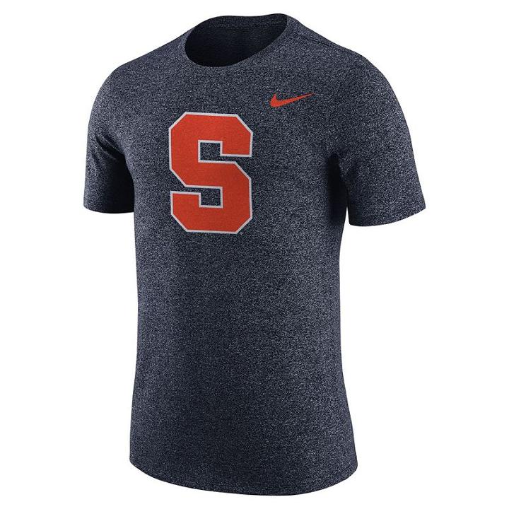 Men's Nike Syracuse Orange Marled Tee, Size: Large, Blue (navy)
