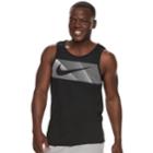 Men's Nike Drifit Swoosh Tank, Size: Medium, Grey (charcoal)