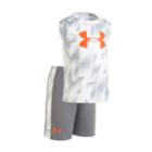 Boys 4-7 Under Armour Sandstorm Muscle Tee & Shorts Set, Size: 6, White