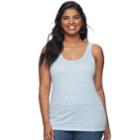 Juniors' Plus Size So&reg; Lace Tank, Teens, Size: 3xl, Light Blue