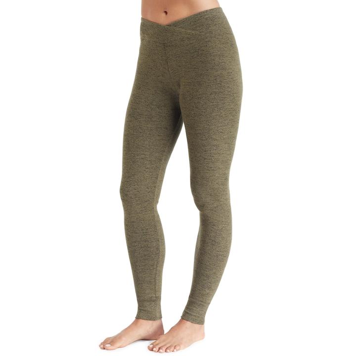 Women's Cuddl Duds Soft Knit Leggings, Size: Xl, Dark Green