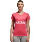 Women's Adidas Essential Linear Logo Graphic Tee, Size: Small, Brt Pink