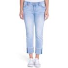 Juniors' Crave Ripped Cuff Ankle Skinny Jeans, Teens, Size: 11, Blue Other