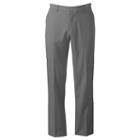 Men's Grand Slam Slim-fit Performance Easy-care Flat-front Pants, Size: 38x32, Grey