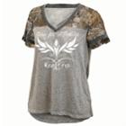 Women's Realtree Born For Adventure Oversized Graphic Tee, Size: Large, Black
