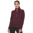 Women's Under Armour French Terry Half-zip Jacket, Size: Medium, Brown Over