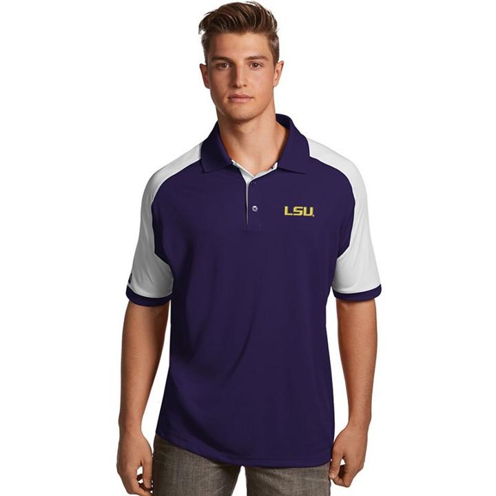 Men's Antigua Lsu Tigers Century Polo, Size: Xl, Drk Purple