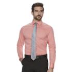 Men's Marc Anthony Slim-fit Non-iron Stretch Dress Shirt, Size: 18-34/35, Lt Orange