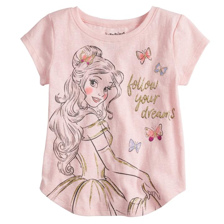 Disney's Beauty And The Beast Belle Follow Your Dreams Graphic Tee By Jumping Beans&reg;, Girl's, Size: 2t, Light Pink