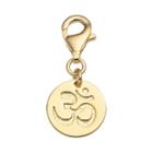 Tfs Jewelry 14k Gold Over Silver Om Charm, Women's, Yellow