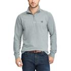 Big & Tall Chaps Regular-fit Quarter-zip Stretch Pullover, Men's, Size: Xxl Tall, Grey