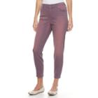 Women's Gloria Vanderbilt Alexandra Ankle Jeans, Size: 4, Drk Purple