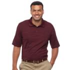 Big & Tall Haggar Classic-fit Space-dyed Performance Polo, Men's, Size: Xl Tall, Light Red